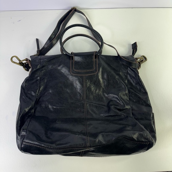 Hobo International Sheila Handbag Satchel Purse Black Leather Large Purse - Picture 5 of 10